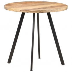Stół jadalniany, 80 cm, surowe drewno mango