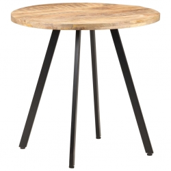 Stół jadalniany, 80 cm, surowe drewno mango