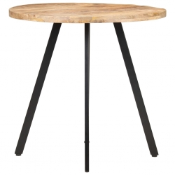 Stół jadalniany, 80 cm, surowe drewno mango