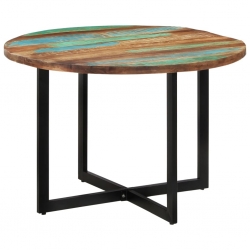 Stół do jadalni, 110x75 cm, lite drewno z odzysku