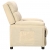 Fotel rozkładany, kremowy, obity tkaniną