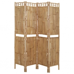 Parawan 4-panelowy, bambusowy, 160 x 180 cm