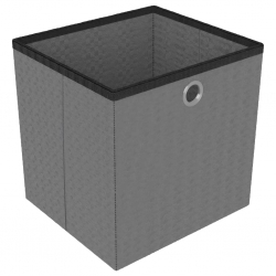 Regał z 4 przegrodami, pudełka, czarny, 69x30x72,5 cm, tkanina