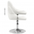 Krzesła stołowe, 6 szt., białe, obite sztuczną skórą