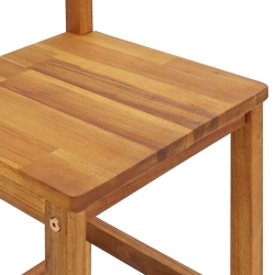 Krzesła barowe, 8 szt., lite drewno akacjowe