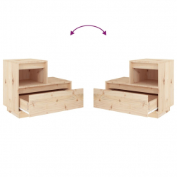 Szafka nocna, 60x34x51 cm, lite drewno sosnowe