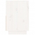 Szafka nocna, biała, 60x34x51 cm, lite drewno sosnowe