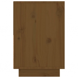 Szafka nocna, miodowy brąz, 60x34x51 cm, lite drewno sosnowe