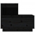 Szafki nocne, 2 szt., czarne, 60x34x51 cm, lite drewno sosnowe