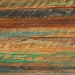 Stół do jadalni, Ø110x78 cm, lite drewno z odzysku i stal