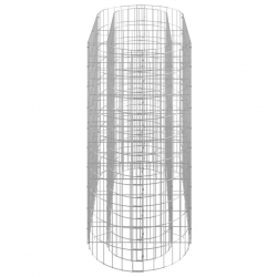 Podwyższona donica gabionowa, galwanizowane żelazo, 120x50x100