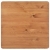 Stolik barowy, czarny, 60x60x108 cm, lite drewno sosnowe i stal