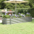 Donica ogrodowa, malowana proszkowo stal, 224x80x36 cm, srebrna