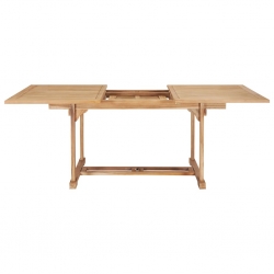 7-cz. zestaw mebli do ogrodu, 150-200x100x75 cm, drewno tekowe