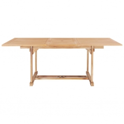7-cz. zestaw mebli do ogrodu, 150-200x100x75 cm, drewno tekowe