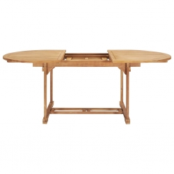 7-cz. zestaw mebli do ogrodu, 150-200x100x75 cm, drewno tekowe