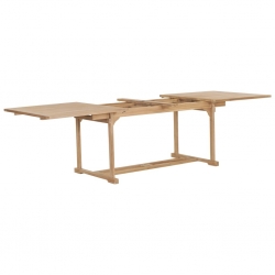 9-cz. zestaw mebli do ogrodu, 180-280x100x75 cm, drewno tekowe