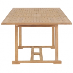 9-cz. zestaw mebli do ogrodu, 180-280x100x75 cm, drewno tekowe