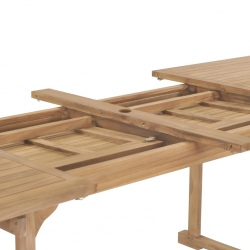9-cz. zestaw mebli do ogrodu, 180-280x100x75 cm, drewno tekowe