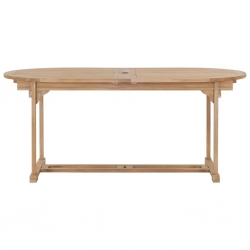 9-cz. zestaw mebli do ogrodu, 180-280x100x75 cm, drewno tekowe