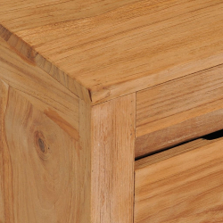 Szafka pod telewizor, 135x30x35 cm, lite drewno tekowe