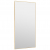 Lustro na drzwi, złote, 50x100 cm, szkło i aluminium