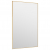 Lustro na drzwi, złote, 50x80 cm, szkło i aluminium