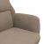 Fotel wypoczynkowy, kolor taupe, obity sztucznym zamszem