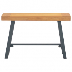 Ławka, 80 cm, lite drewno tekowe