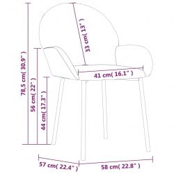 Krzesła stołowe, 2 szt., jasnoszare, obite aksamitem