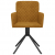 Obrotowe krzesła stołowe, 2 szt., brązowe, aksamitne