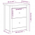 Szafka nocna, 50x35x61,5 cm, lite drewno sosnowe