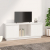 Szafka pod TV, biała, 110,5x35x44 cm, lite drewno sosnowe