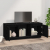 Szafka pod TV, czarna, 110,5x35x44 cm, lite drewno sosnowe