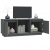 Szafka pod TV, szara, 110,5x35x44 cm, lite drewno sosnowe