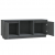 Szafka pod TV, szara, 110,5x35x44 cm, lite drewno sosnowe