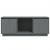 Szafka pod TV, szara, 110,5x35x44 cm, lite drewno sosnowe