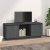 Szafka pod TV, szara, 110,5x35x44 cm, lite drewno sosnowe