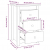 Szafki nocne, 2 szt, czarne, 40x35x61,5 cm, lite drewno sosnowe