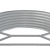 Donica ogrodowa, malowana proszkowo stal, 249x100x36 cm, szara