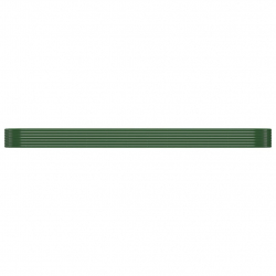 Donica ogrodowa, malowana proszkowo stal, 507x100x36 cm zielona