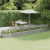 Donica ogrodowa, malowana proszkowo stal, 507x100x36 cm srebrna