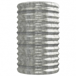 Donica ogrodowa, malowana proszkowo stal, 224x40x68 cm, srebrna
