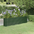 Donica ogrodowa, malowana proszkowo stal, 260x40x68 cm, zielona