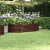 Donica ogrodowa z malowanej proszkowo stali, 152x80x36 cm, brąz
