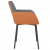 Krzesła stołowe, 2 szt., jasnoszare, tkanina i sztuczna skóra