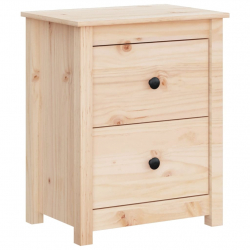 Szafki nocne, 2 szt., 50x35x61,5 cm, lite drewno sosnowe