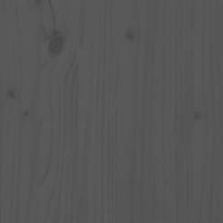 Szafki nocne, 2 szt., szare, 50x35x61,5 cm, lite drewno sosnowe