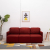 3-osobowa, rozkładana sofa modułowa, czerwona, sztuczna skóra
