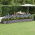 Donica ogrodowa, malowana proszkowo stal, 450x140x36 cm, szara